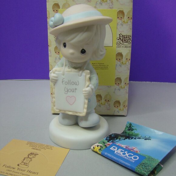 Follow your heart 1995 Event Figurine 528080 precious moments with box - Picture 1 of 14